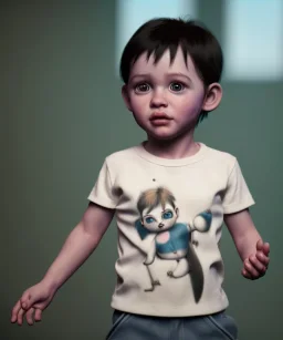 picasso toddler, full body, dramatic lighting, hyper realistic