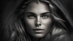 Photoreal beautiful 19 year old woman by Lee Jeffries