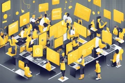 Market Participants and Trading Platforms yellow style