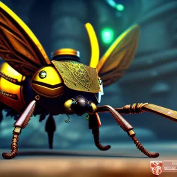 steampunk insect, 8k resolution, dynamic lighting, ultra hyperdetailed, Unreal Engine 5, ultra colourful, very small details, realistic