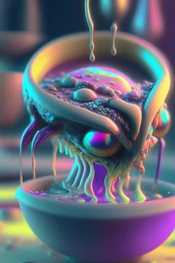 Soup alien,delicate colors, ultra detailed, smooth, light effect，vaporwave colorful, smooth, extremely sharp detail, finely tuned detail, ultra high definition, 8 k, unreal engine 5, ultra sharp focus