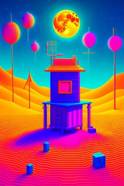 beeple THE ONLY LIMIT IS YOUR IMAGINATION in the sandbox with bucket and spade and bitcoins