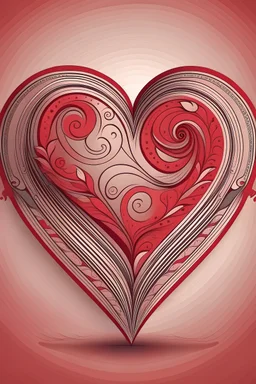 heart shape in unique style