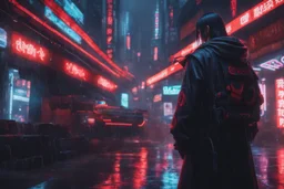 Itachi in 8k cyberpunk cgi artstyle, crow them, neon effect, close picture, rain, apocalypse, intricate details, highly detailed, high details, detailed portrait, masterpiece,ultra detailed, ultra quality
