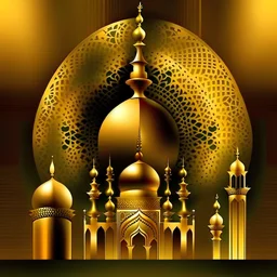 Golden ramadan's greetings