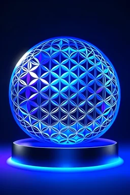 Logo 4k akashic reading , crystalline, perfect geometrically symmetrical sacred geometry flower of life in a sphere 3d with the 2 snakes of the medicine sign in a circle all around around it made of linwith each other.and fade-out background colors indigo, blue, purple and shiny white