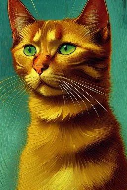 Porträt einer Katze von Van Gogh