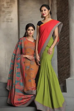 Aesthetic, 3D, Digitized, Hyper realistic, Surreal, Mesmeric, "Assamese Ethnic Tribal / Traditional Woven Women Attire" & Textile (Handloom) Industry themed Mekhela Chador (The bottom half of this distinct dress is called the 'Mekhela ', a round fit used waist downwards over a petticoat) designs, **Featured Designs:** A captivating performer who uses the rich history of Assamese woven textiles as inspiration for her artistic expression, creating a mesmerizing fusion of tradition and innovation.