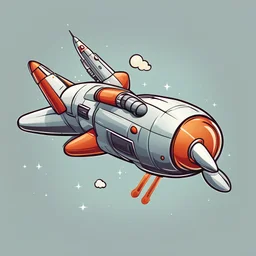 Cartoon Rocket Ship
