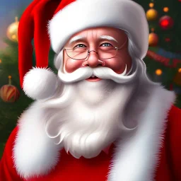Santa Clause, portrait, detailed, 8k resolution, warm light