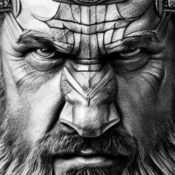 high-quality, fine-detail close-up pen and pencil sketch of king hrothgar, portrait, 8k resolution, intricate, digital art, detailed matte painting, photorealistic, volumetric lighting, Rafael Augusto, Juan Francisco Casas, Anne Dittman, Anne Stokes, greg rutowski