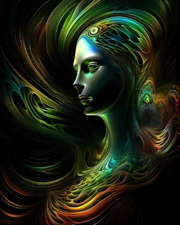 Woman. Fractal art