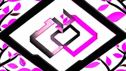 implant the logo in a sakura wallpaper