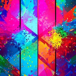 anime couple with day on one side night on the other, stormy night on one half, sunny day on the other half,ballancing scale, couple is standing back to back, very colorful background