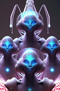  spiritual aliens, clean art NFT,