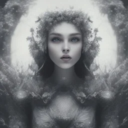 Portrait of beautiful girl, face dept of field,face shining, plant, metal,bulanıklaştırma,Unsharp masking, feathers,central weight average,Laplacian filt CWA Dryad,Median filter fae, sidhe, ominous, nature, plants, wildflower sparkle,wildflower 3d view, facepaint, dnd character portrait, intricate, oil on canvas, masterpiece, expert, insanely detailed, 4k resolution, retroanime style, cute big circular reflective eyes, cinematic smooth, intricate detail , soft smooth lighting, soft pastel col