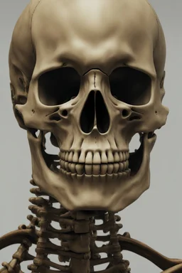 Close up of Face of a skeleton, gotic,no body 8k, hyper realistic, highly detailed, gothic