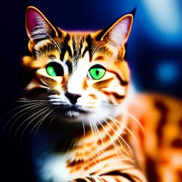 Ultra detailed fullbody Portrait in oil on canvas of a cat,extremely detailed digital painting,extremely detailed face,crystal clear Big eyes, mystical colors ,perfectly centered image, perfect composition, rim light, beautiful lighting,masterpiece,8k, stunning scene, raytracing, anatomically correct, in the style of Wizyakuza and robert e howard and InHyuk Lee and Ohrai Noriyoshi and Simon Bisley.