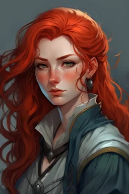 Rubezhal the mystic, with red hair