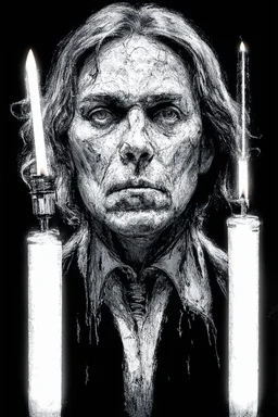 face melting light saber candle chart pixels INFINATE MONEY GLITCH in the style of surrealism black and white