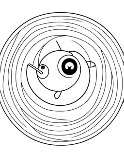 A big yoyo rcoloring page