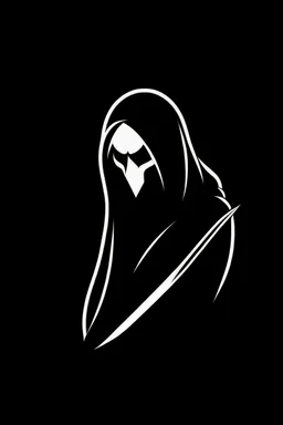 Extremely simple logo representing the shadow of the grim reaper