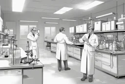 علماء يعملون في المختبر