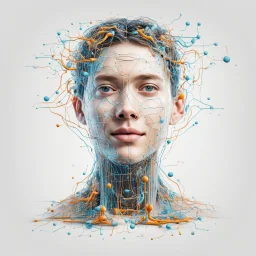 satisfied deep learning white background