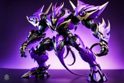 big venom robot with purple and black color schemes, in the style of fairy academia, hard-edge style, agfa vista, dynamic pose, oshare kei, hurufiyya, rtx, close picture, intricate details, highly detailed, high details, detailed portrait, masterpiece,ultra detailed, ultra quality