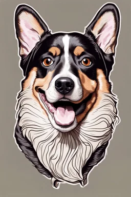 illustration dog intetrnet meme face