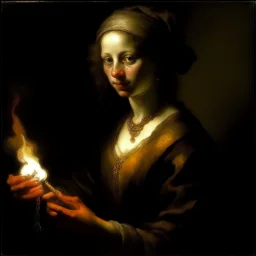 magic woman, Rembrandt