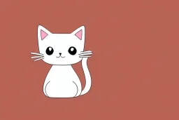 cute cat illustration isolated