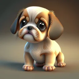 Cute dog 3D
