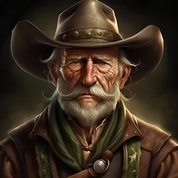 wild west old farmer grimdark realistic