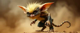 dandy fluffy gremlin with huge stiff power pants exoskeleton