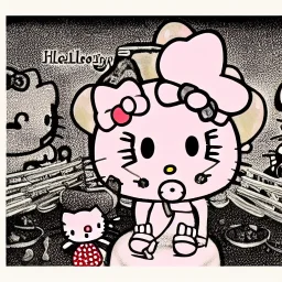 Hello kitty in hell by bosch