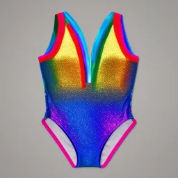 Glittery rainbow swimsuit