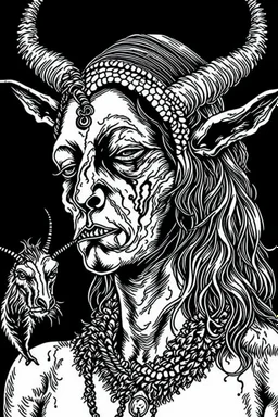 A goat black metal 2d