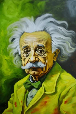 Portrait of Albert Einstein painted by Van Gogh