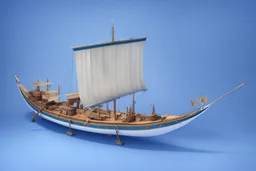 concept art of a Chinese-treasure-ship-trireme-hybrid in the style of minoan ships. hyperrealism 4K ultra HD unreal engine 5 photorealism.