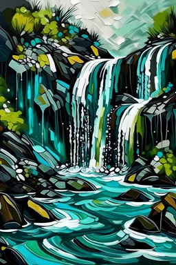 abstract waterfall