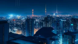 Clear Focus, High resolution, Cyberpunk skyline