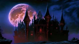 castle at night