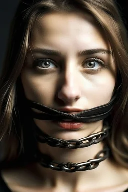 Gagged girl