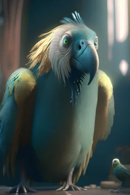 parakeet mare whale baboon waterbuck ,volumetric, warm indoor lighting, artstation, detailed, digital painting, cinematic, character design by hayao miyazaki, unreal 5, daz, hyperrealistic, octane renderer, arnold renderer, 8k, matte