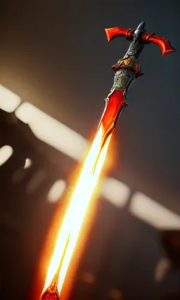 full fire sword with background