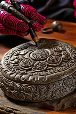 stone engraving མི་རྟག་པ་