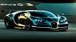 Space Bugatti Chiron Hyper Sport, desktop wallpaper, 4K, Cinematic