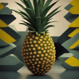 abstract shape of a pineapple "stages"