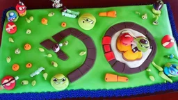 🐢draw an 23 birthday cake template for the new Teenage Mutant Ninja Turtles